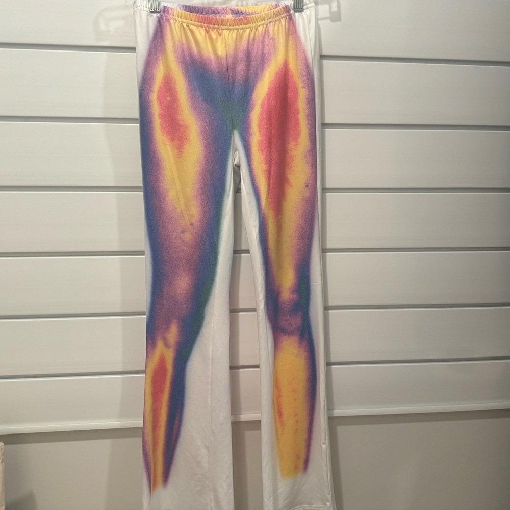 Xs flare pant body design hot new limited  summer look! White based/ multi color